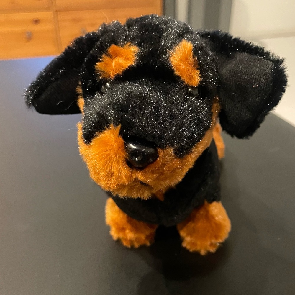 Ganz Webkinz Black Dachsund Plush Stuffed Animal Dog (no code)